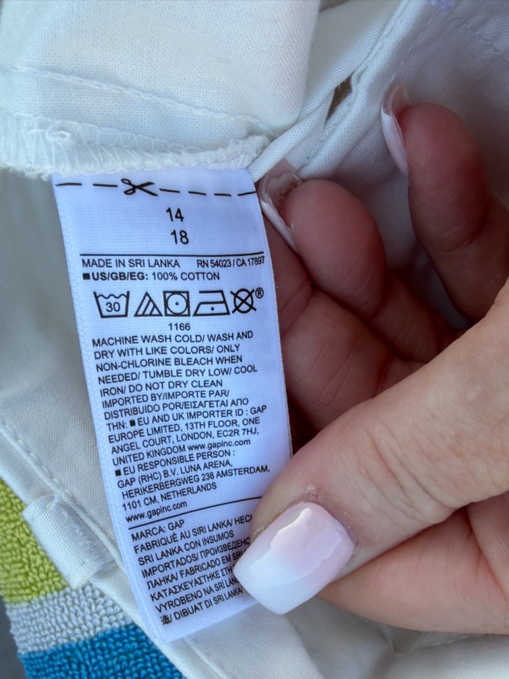 Victoria Beckham White Dress Slacks Gap Collab sz 14 with Subtle Label Detail - Picture 14 of 15